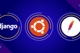 Logos of Django, Ubuntu, and Apache